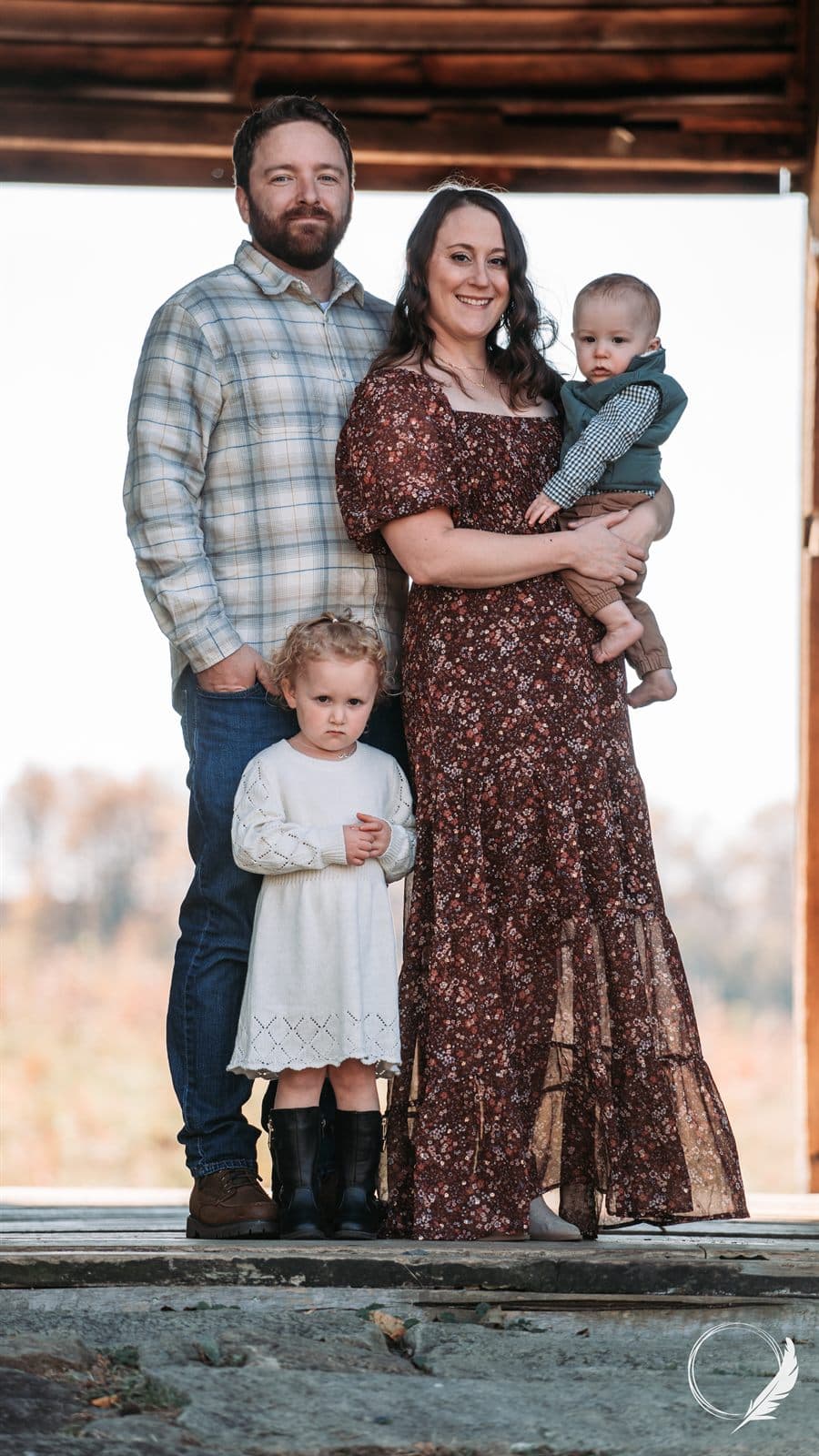 Dr. Jessica Staples with her family